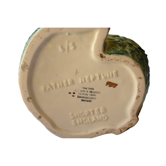 Vintage  Shorter & Son's Hand Crafted Father Neptune Pitcher Stein 11x7 - Picture 5 of 8